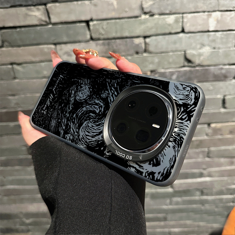 Ốp điện thoại cứng Micro Matte “Bầu trời đầy sao ” cho Honor Magic 8/7/6 Pro GT/RT X60 Pro/Honor 400/Honor 300/X9D/X9C chống sốc
