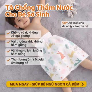 Tã Cotton chống thấm nước cho bé thoáng khí có thể tái sử dụng Quần ngủ chống rò rỉ cho trẻ sơ sinh