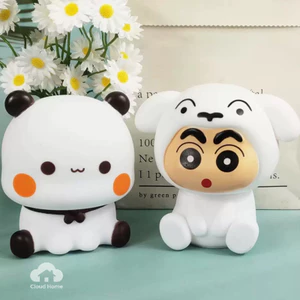 Đèn ngủ hình Shin Chan bằng vinyl, đèn trang trí để bàn sáng tạo, đèn soi bàn 3 chế độ điều chỉnh được.