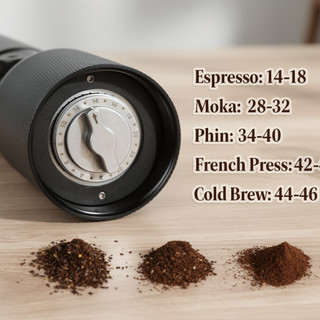 Hướng dẫn sử dụng Máy xay cà phê Tay quay bằng thép không gỉ 7 lõi có thể điều chỉnh Espresso Du lịch tại nhà