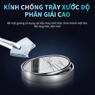 Cặp gương điểm mù ô tô Kính lồi có thể điều chỉnh 360 độ Keo dán chống mưa