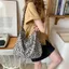 2024 Little Leopard Print Crossbody Phong Cách Phương Tây Canvas Sinh Viên Phù Hợp Với Túi Vải Đeo Ngang Rõ Ràng 26.4.27