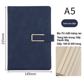 A5 Da PU Notebook Bộ Quà Tặng Bút Kim Loại Nạp Lại Bìa Cứng Tạp Chí Văn Phòng Họp Người Lập Kế Hoạch