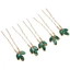 SHUPUN 5 Chiếc Kim Cương Giả Tóc, Thiết Kế Cổ Điển Đá Xanh Cưới Mảnh Tóc, Phụ Kiện Nhẹ Cô Dâu Phụ Kiện Tóc Cô Dâu Cô Dâu