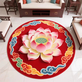 Thảm lót sàn sen cho phòng khách/thờ Phật, đệm quỳ thiền, chống bụi, dùng cho gia đình và đền chùa