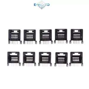 E-WOITD 10 Chiếc RJ11 RJ45 8P8C Mạng Mô-đun PCB Kết nối Jas Kết nối E-WOITD