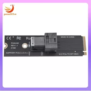 Bảng chuyển đổi mở rộng thẻ chuyển đổi M.2 NVME Mkey PCIeX4 sang SFF8643 M.2 NVME sang U.2