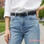 Thắt lưng giả da bện bện cho nữ Thắt lưng Skinny dệt Boho có khóa cổ điển