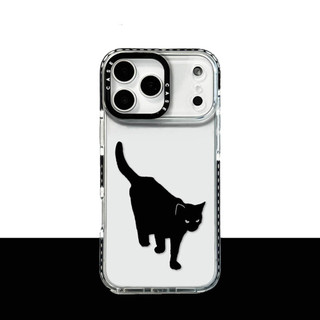 Ốp Điện Thoại Mềm Cho Chó Mèo Đen Cho iPhone 17 Pro Max 16 Plus 15 14 13 12 11 Vỏ Bảo Vệ Chống Sốc