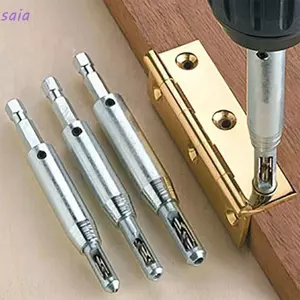 SAIA 3 / 4 Dụng cụ mở lỗ định vị, Mũi khoan bản lề tự định tâm màu bạc, Dụng cụ khoan tay cầm lục giác bằng thép bền Dụng cụ khoan bản lề chế biến gỗ