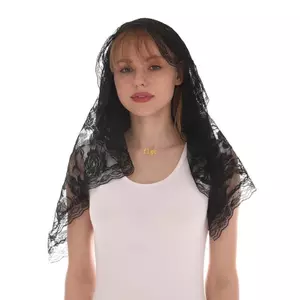Flgo Hoa Ren Viền Để Che Đầu Latin Mass Mantilla Veils Khăn Ngắn Cho Cô Dâu Nữ 2 Màu Sắc Để Chọn Churc