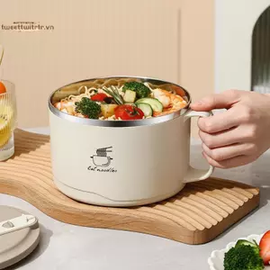 TRTR Lớn 1200ml Mì Inox Bát Cách Nhiệt Cho Căng Tin Bữa Ăn Chuẩn Bị Văn Phòng Sử Dụng Thực Phẩm Nóng Bảo Quản VN