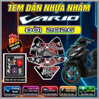 COMBO VARIO 2026 TEM DÁN NHỰA NHÁM DECAL 3 LỚP CHỐNG NƯỚC HOT TREND MẪU MỚI