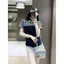 Áo thun nữ ngắn tay hai mảnh giả màu đen Mùa hè 2026 Phong cách mới fhk Chic Hàng hóa châu Âu cao cấp Áo ngắn mặc dạo phố dành cho nữ