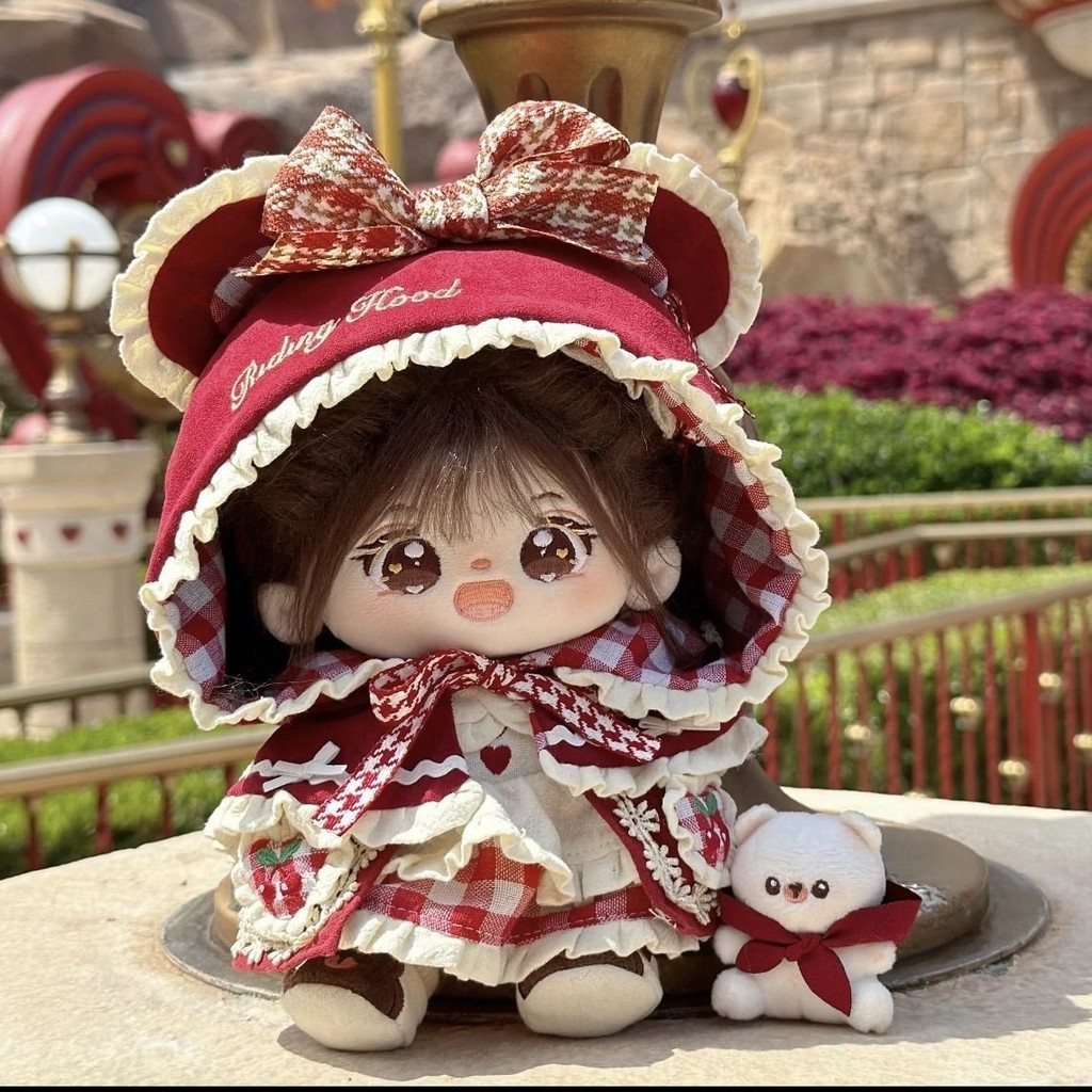 20Cm Quần Áo Bé Nhỏ Đỏ Cưỡi Hood 20Cm Búp Bê Cotton Bộ Quần Áo Bé Búp Bê Dễ Thương Búp Bê Trang Phục Quần Áo