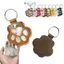 E-WOITD Thú Cưng Paw Móc Khóa Mèo Bảo Quản Tóc Hộp Đựng Móc Khóa Di Động Mặt Dây Chuyền Tự Chế Thú Cưng Tưởng Niệm Móc Khóa Dễ Thương Hình Paw Túi Mặt Dây Chuyền E-WOITD