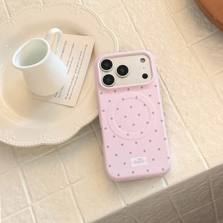[Sheren] Ốp điện thoại chấm bi phong cách Hàn Quốc Thích hợp cho i17 16 15 14 13 12 11 pro max Vỏ bảo vệ chống sốc