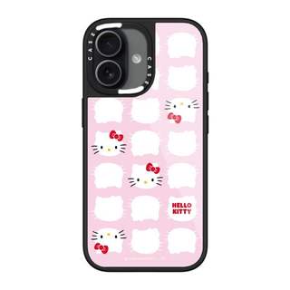 CASECASE X Hello Kitty Màu Hồng Miếng Dán Ốp Lưng Kính Hút Từ Tính Chống Trầy Xước Cho IPhone 17 Air 16 15 14 Pro Max Plus Ốp Lưng Cứng Có Hộp Khắc Logo