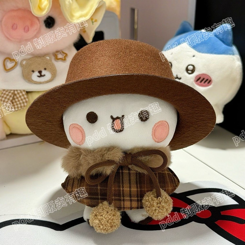 Bộ quần áo đan tay 10cm cho búp bê cotton dễ thương, phù hợp búp bê 10cm