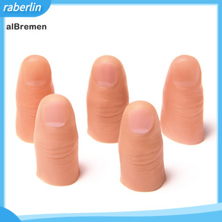 [raberlin] 5 Cái Giả Mềm Ngón Tay Cái Đầu Đồ Chơi Đóng Lại Sân Khấu Ảo Thuật Lừa Xoay Đạo Cụ