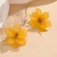 Bông tai Acrylic hoa Mori Bông tai Bông tai vẫn phóng đại Tính khí thủ công ngọt ngào Bông tai thanh lịch 26.5.6