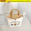 Túi Tote Canvas ESSENCEH, Túi Xách Mini Canvas Hoạt Hình, Túi Ăn Trưa Đào Dung Tích Lớn Dễ Thương Nữ