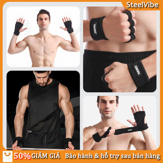 Găng tay thể thao hở ngón cho nam nữ tập gym Chống trượt, cầm chắc tay,Chất liệu Silicon