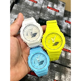 Đồng Hồ Nam Dây Nhựa Casio G-Shock GA-2100-2A2 Chính Hãng | GA-2100-2A2DR Carbon Core