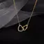 AqToCna Cá Tính Đơn Giản Đôi Trái Tim Choker Nelace Cho Nữ Mặt Dây Trái Tim Rỗng Nelace Xương Đòn Dây Chuyền Cô Gái Quà Tặng Trang Sức AqToCna