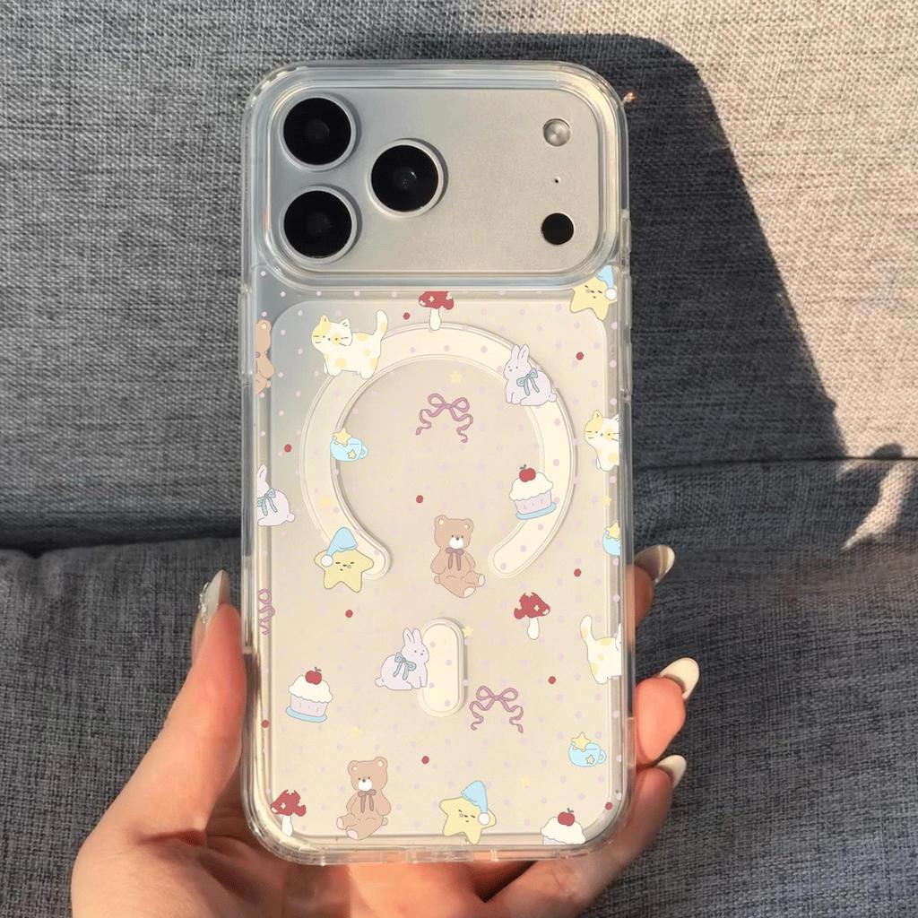 Hoa nhỏ Ứng dụng iPhone 17/16/15pro Magnetic Suck 15/14 trường hợp điện thoại