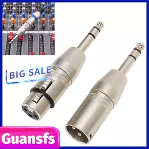 Guansfs Bộ Chuyển Đổi 2 Cái 1/4 Inch Sang XLR Đầu Nối Âm Thanh Nam Nữ Chuyên Nghiệp (Có Tấm Che Bảo Vệ) Cho Máy Trộn Micro Bộ Khuếch Đại Generic96sbae5r83