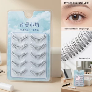 Lông mi giả tự nhiên Dây trong suốt C Curl Sợi tổng hợp mềm để trang điểm hàng ngày