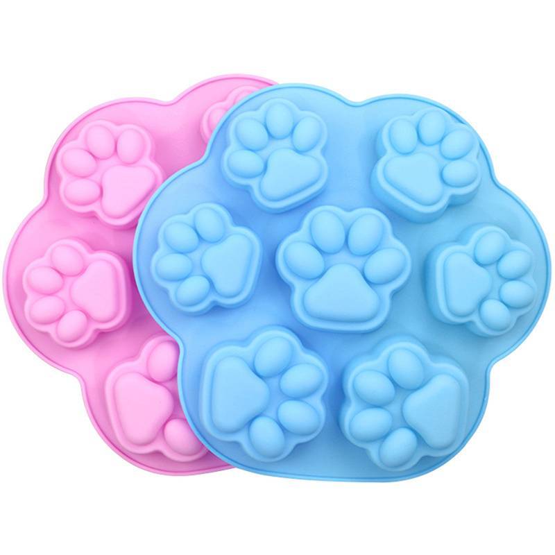 NS Khuôn Silicon Đáng Yêu Paw Ice Cube Xà Phòng Fondant Trang Trí Hình Silikon Khuôn NS
