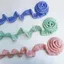 Vải Ruy Băng SMILE, Vải Ren Pha Lê Mềm Mại, Trang Phục Thêu Nhiều Màu Lấp Lánh Ruffle Viền DIY May Vá