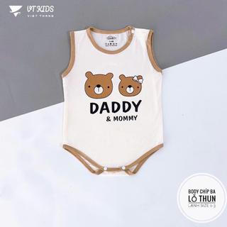 ( Vải Thun Lạnh) Bộ Body Chip 3 Lỗ Cho Bé Trai Gái Bodysuit Sơ Sinh