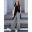 Áo vest không tay và áo sơ mi nữ thiết kế Sense Split Classy, phù hợp với quần ống rộng sọc