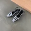 TT Rỗng Dày Gót Giày Sandal Nữ 2026 Phong Cách Mới Bạc Mũi Vuông Lưng Rỗng Giày Đơn