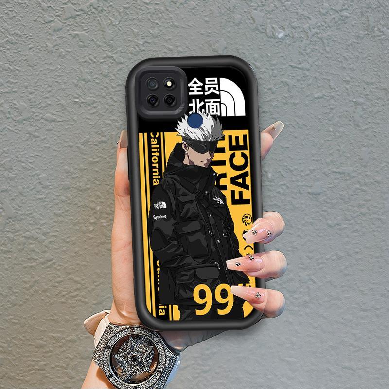 Ốp Lưng Cho Realme C12 C25 C25S C21Y C25Y C15 Narzo 30A Narzo 20 Vỏ Điện Thoại Mềm Silicon Hoạt Hình TPU Jujutsu Kaisen Anime Mặt Sau Chống Sốc Mắt Thiên Thần