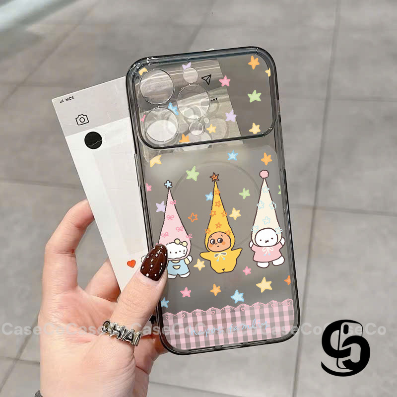 Ốp Lưng Cho IPhone 12 16 11 17 15 13 14 Pro Max 16 15 Plus 17Air Bìa mềm mờ siêu mỏng sang trọng hình thỏ mèo đáng yêu