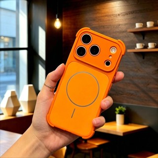 Vỏ bọc ống kính tự dính có thể chuyển đổi mới Vỏ điện thoại từ tính cho iPhone 17 Pro Max 12 13 14 15 16 Pro Max Vỏ mờ Túi khí bốn góc Vỏ chống sốc