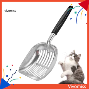 Muỗng đựng rác cho mèo bằng kim loại có tay cầm dài – Xẻng xỏ ngón cho thú cưng bằng hợp kim bền bỉ dành cho mèo dễ dàng Hoàn hảo cho ngôi nhà và thú cưng ở Đông Nam Bộ lọc mèo mịn màng và hiệu quả