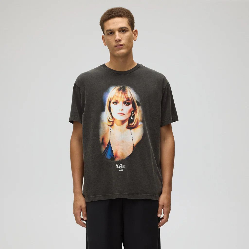 KITH Retro In Hình Thời Trang Ngắn Tay Rời Áo Thun Nam Nữ Cùng Phong Cách