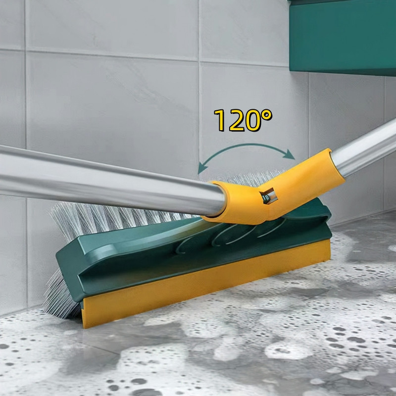 Cây Chổi Chà Sàn Và Gạt Nước Nhà Tắm, Nhà Vệ Sinh Đa Năng 3 Trong 1, Chổi Cọ Sàn Và Gạt Nước -FE120