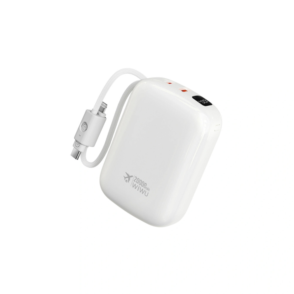 [Chính Hãng] Sạc Dự Phòng 20000mAh WIWU Sugar Plus P091 - Sạc Nhanh PD 20W/22.5W, Tích Hợp Cáp Sạc 4 Trong 1 Tiện Lợi