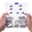 < WHPHous-t > 120 Cái Bù đắp Móc câu bạch tuộc Bộ móc tròn bằng thép không gỉ Điểm sắc nét cường độ cao Lý tưởng cho cá hồi Bass Đẹp