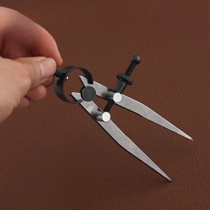 Dụng cụ handmade compa đánh dấu thiết kế da Lấy dấu / Đánh dấu،Dụng cụ làm da،2 chấu / 2 mũi
