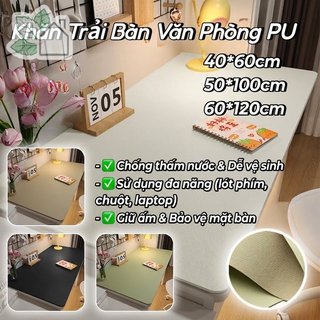 Pu Da Để Bàn Thảm Laptop Miếng Lót Chuột Chống Thấm Nước Chịu Nhiệt Văn Phòng Bảo Vệ Nhà