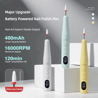 ANNIES Nail Art Chạy Bằng Pin Sơn Móng Tay Loại Bỏ Bút Da Chết Di Động Tiền Chế Máy Xay Dụng Cụ Làm Móng Tay Chuyên Nghiệp Cho Tiệm Làm Móng Tay