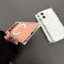Dành Cho iPhone 17 16 15 14 Pro Max 13 Pro Max 12ProMax Ốp Lưng Ins Đơn Giản Nửa Trong Suốt Màu Trắng IMD Matte Vuông Cứng Vỏ Điện Thoại Cho iPhone 17 Pro Max 15 Pro Max