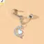 Nhẫn bụng giả danglings rốn với thiết kế bướm, trái tim và mặt trăng - Trang sức mới không cần xuyên da